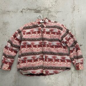 grit iron work vintage jacket tribal pink xl
